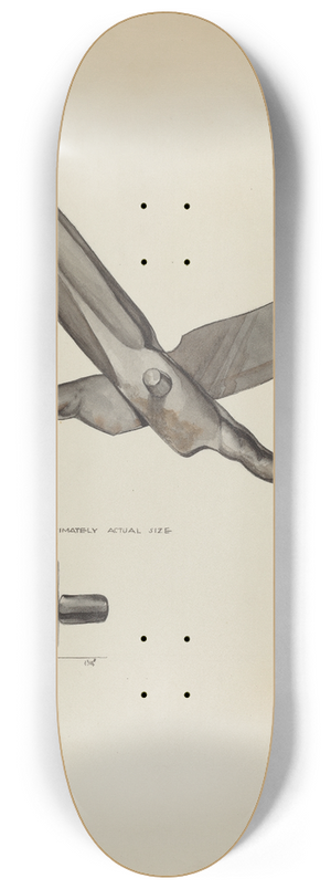 Roberta Elvis - Scissors 8.25 inch art skate deck