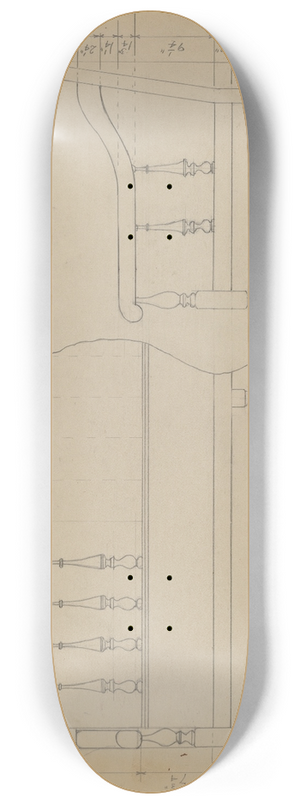 Robert Brigadier - Settee 8.25 inch art skate deck