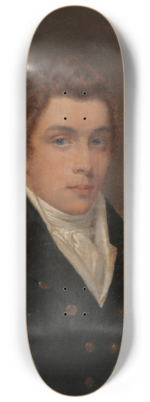 John Cox Dillman Engleheart - Portrait of a Gentleman. 8.25 inch art skate deck