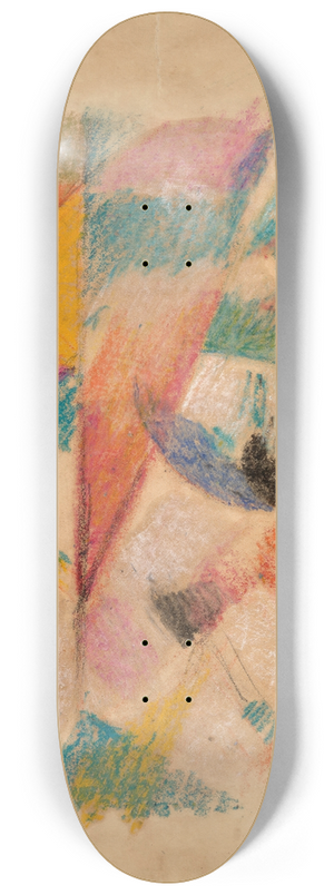 Robert Delaunay - tude pour Lquipe de Cardiff 8.25 inch art skate deck