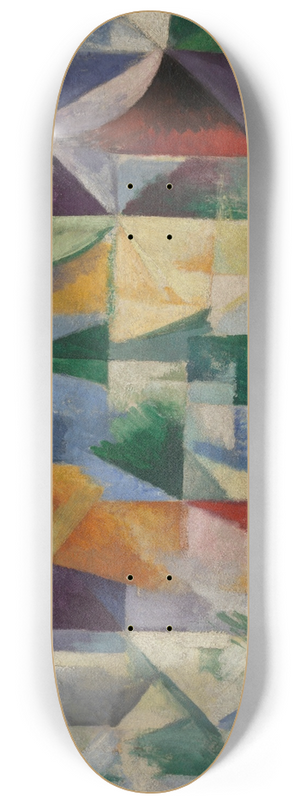 Robert Delaunay - Windows Open Simultaneously 1st Part, 3rd Motif. 8.25 inch art skate deck