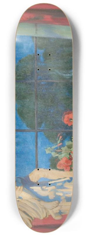 Robert Easton Stuart - From my studio window, Edinburgh 8.25 inch art skate deck