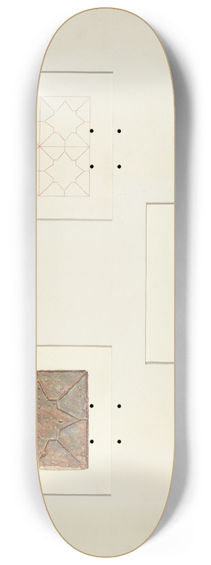 Robert Gilson - Brick Sidewalk Tiles 8.25 inch art skate deck