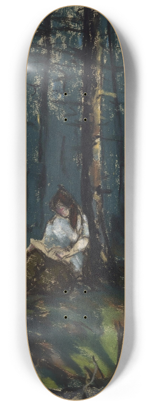 Robert Henri - The Reader in the Forest 8.25 inch art skate deck