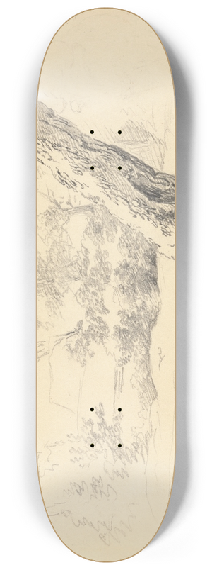 Robert Hills - Tree Study 8.25 inch art skate deck