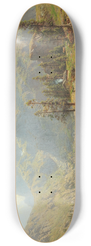 Robert Schultze - The Murgsee in Switzerland, Glaris 8.25 inch art skate deck