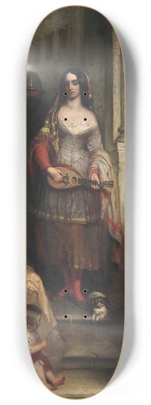 Robert Scott Lauder - Poor Louise, the Gleemaiden 8.25 inch art skate deck