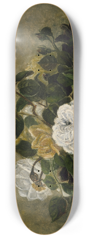 Robert S. Duncanson - Still Life with Roses 8.25 inch art skate deck