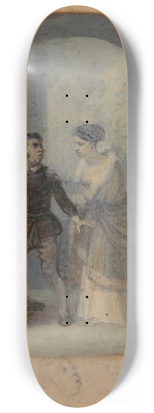 Robert Smirke - Katherina and Grumio 8.25 inch art skate deck