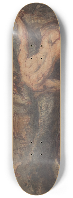 Robert Smirke - Pan, Spying, From Behind a Tree, at Putti, Shooting Arrows 8.25 inch art skate deck