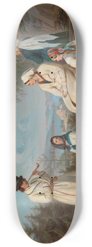 Robert Wilhelm Ekman - The Peasantry From Kurkijoki 8.25 inch art skate deck