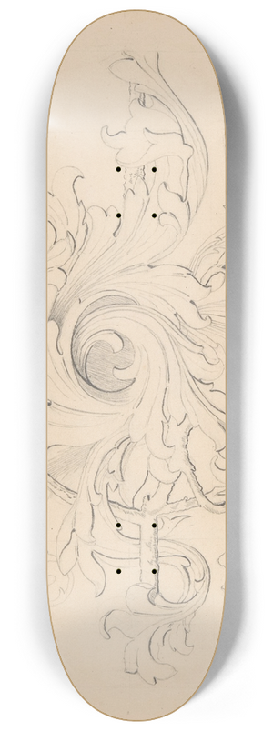 Robert William Hume - Designs for borders and corners, acanthus 8.25 inch art skate deck