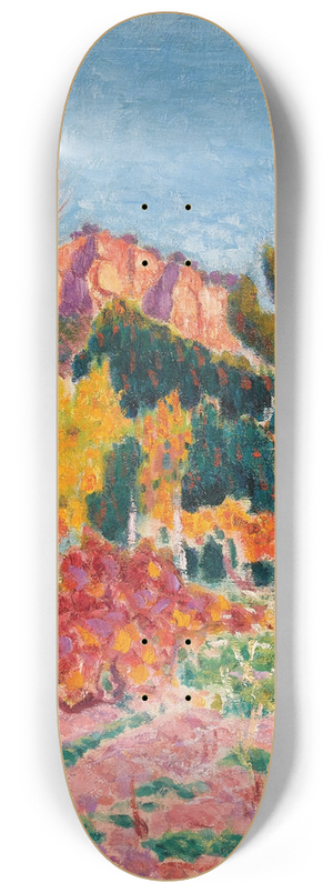 Roderic O'Conor - Landscape, Cassis 8.25 inch art skate deck