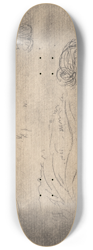 Roderic O'Conor - Nu couch dans un paysage 8.25 inch art skate deck