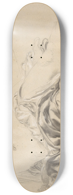 Romain Cazes - Study in Draperies 8.25 inch art skate deck