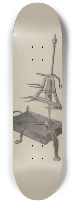 Roy Weber - Roasting Stand with Drip Pan 8.25 inch art skate deck
