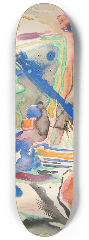 Rudolf Bauer - Untitled 8.25 inch art skate deck