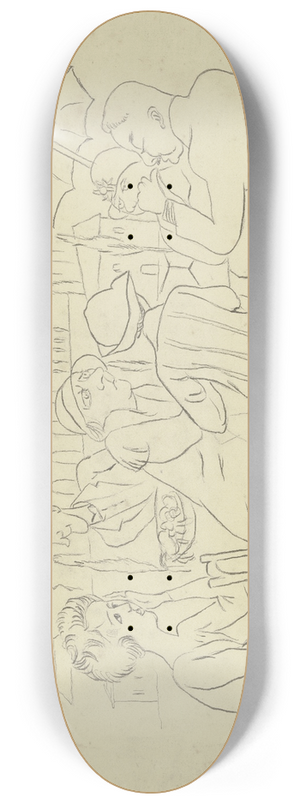 Rudolf Grossmann - Roman caf 8.25 inch art skate deck