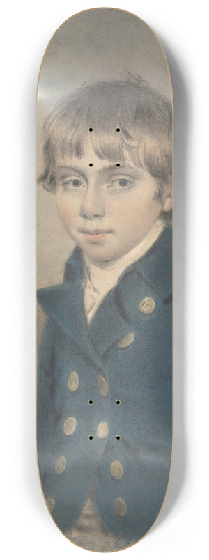 John Downman - Memento Portrait of a Young Midshipman 8.25 inch art skate deck John Downman - Memento Portrait of a Young Midshipman 8.25 inch art skate deck