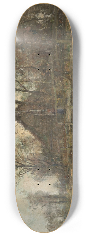 Rudolf Hckner - Bauernhof am Wasser 8.25 inch art skate deck