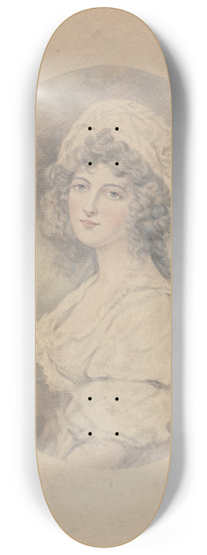 John Downman - Portrait of Lady Marjorie Jenkins 8.25 inch art skate deck John Downman - Portrait of Lady Marjorie Jenkins 8.25 inch art skate deck