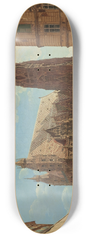 Rudolf von Alt - Der Stephansdom in Wien 8.25 inch art skate deck