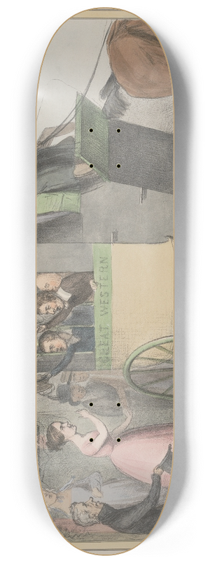 John Doyle - Breaking up for the Vacation 8.25 inch art skate deck