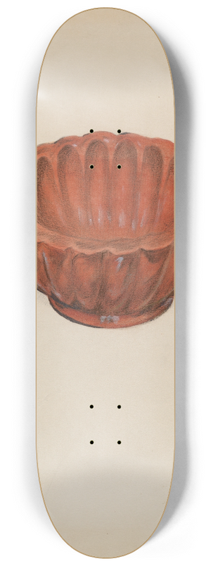 Ruth Bialostosky - Earthenware, Jelly Mold 8.25 inch art skate deck