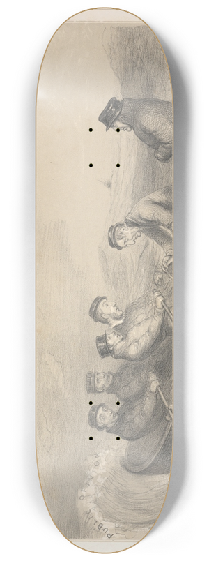 John Doyle - Rowing in the Same Boat: Something Wrong at the Bottom Weather Rather Squally 8.25 inch art skate deck
