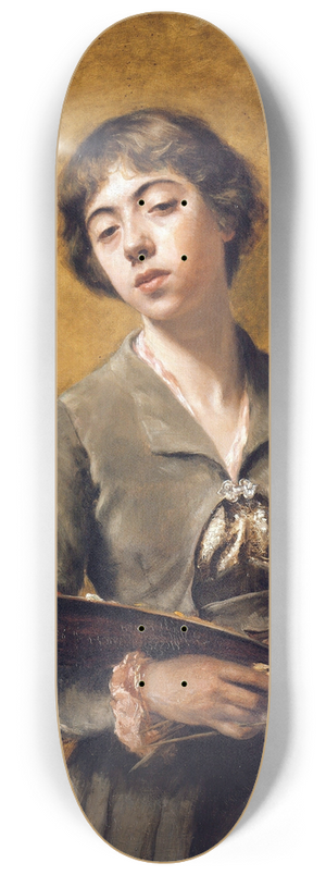 Sabine Lepsius - Self-portrait 8.25 inch art skate deck