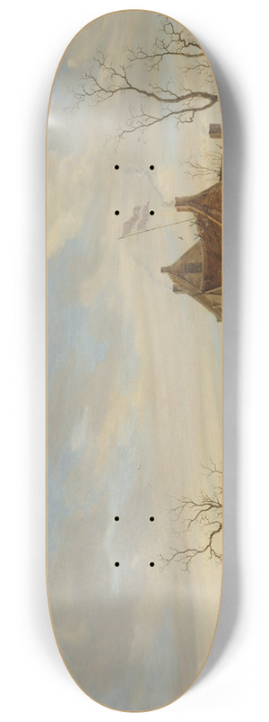 Salomon van Ruysdael - Drawing the Eel 8.25 inch art skate deck