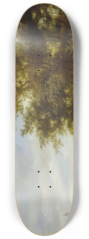 Salomon van Ruysdael - River Landscape with Ferry 8.25 inch art skate deck