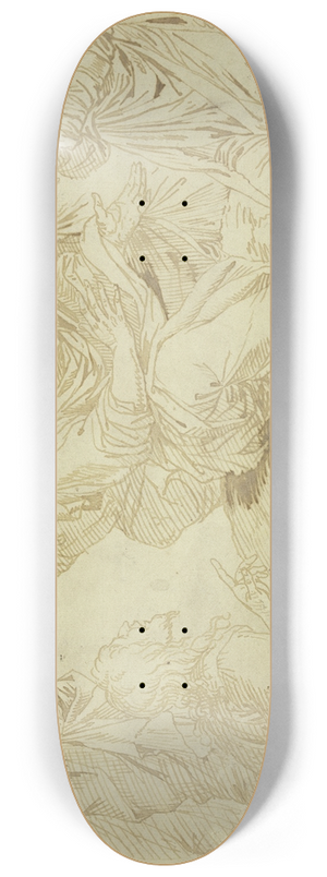 Salvator Rosa - Arguing philosphers 8.25 inch art skate deck