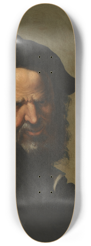 Salvator Rosa - Head Of A Philosopher 8.25 inch art skate deck