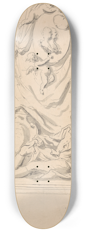 John Eckstein - Design for Funerary Monument 8.25 inch art skate deck