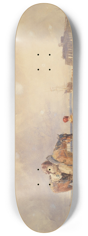Samuel Austin - The beach at Ostend 8.25 inch art skate deck