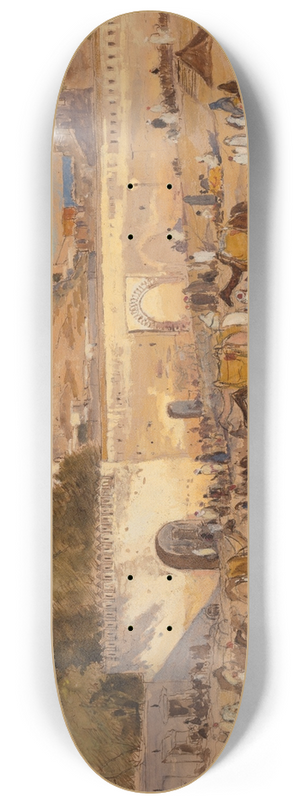 Samuel Colman - Evening Before Market at Tangiers 8.25 inch art skate deck