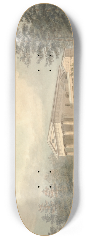 Samuel Davis - Classical Church, Ayot St. Lawrence, Hertfordshire 8.25 inch art skate deck