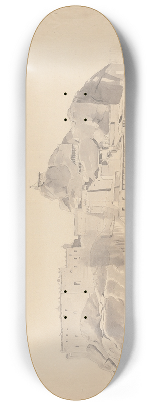 Samuel Davis - Fort on a Rocky Outcrop 8.25 inch art skate deck