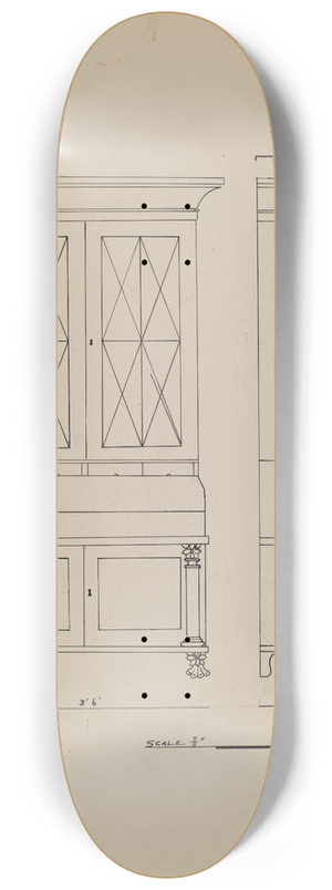 American 20th Century - Chest 8.25 inch art skate deck