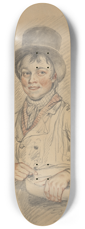 Samuel de Wilde - A Boy with a Basket 8.25 inch art skate deck