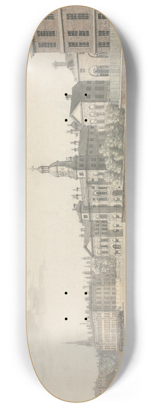 Samuel Hieronymus Grimm - The Horse Guards Parade, Whitehall 8.25 inch art skate deck