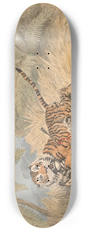 Samuel Howitt - A Tiger Pierced with an Arrow 8.25 inch art skate deck