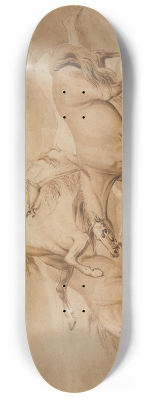 Samuel Howitt - Four Galloping Horses 8.25 inch art skate deck