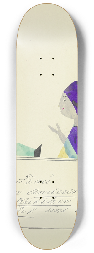 John Elsas - Eine Frau zu der Anderen spricht  8.25 inch art skate deck