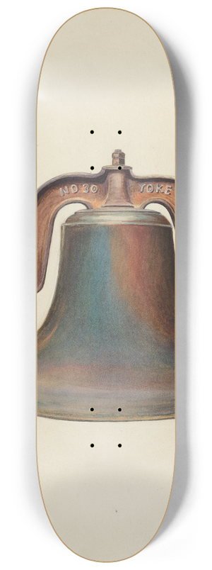 American 20th Century - Church Bell 8.25 inch art skate deck