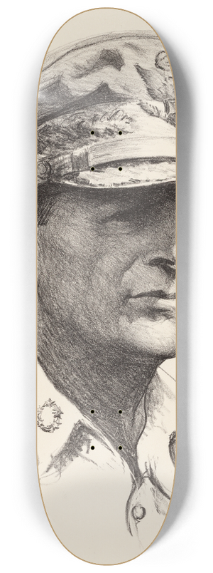 Samuel Johnson Woolf - Douglas MacArthur 8.25 inch art skate deck
