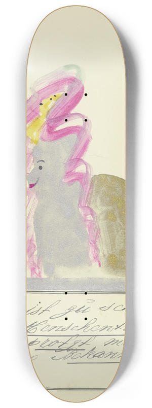 John Elsas - Hier ist zu sehen ein Menschentier  8.25 inch art skate deck