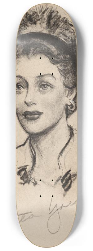 Samuel Johnson Woolf - Loretta Young 8.25 inch art skate deck