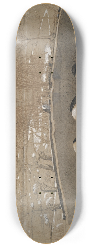 Samuel Palmer - The Bridge at Shoreham 8.25 inch art skate deck
